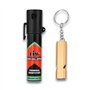 Spray de défense HOERNECKE TIW Farb-Gel 20 ML et sifflet d'alerte – Pack de Protection personnelle – Gel Rouge indélébile