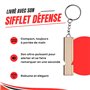 Spray de défense HOERNECKE TIW Farb-Gel 20 ML et sifflet d'alerte – Pack de Protection personnelle – Gel Rouge indélébile, porté