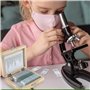 AmScope - Lot de 25 Lames Prepares en Verre pour Microscope, Avec Boite en Bois, 25 pc Sample Slide Biology Set - PS25W