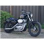 Alchemy Parts Noir Moto Phare - 5.75" Bates Style - Bas Support - pour Moto Custom