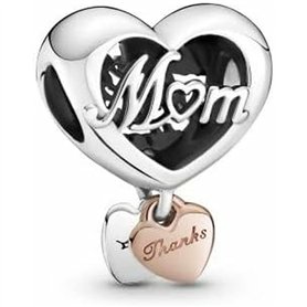 Perle de verre Femme Pandora THANK YOU MUM HEART