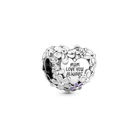 Perle de verre Pandora 791155C01 Argenté