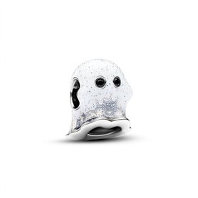Pandora Moments 793404C01 Breloque Boo phosphorescente en argent sterling avec cristal artificiel compatible avec les bracelets