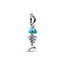 Perle de verre Pandora 793894C01 Bleu Argenté
