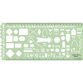 Linex 1374S Pochoir de troupe OTAN avec symboles militaires tactiques APP-6A 275 x 125 mm