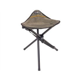 Kinetic Chaise à trois pieds pliable de 63 cm de long en acier pour pêcheurs et chasseurs