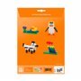 PLUS PLUS - 2 Bases de construction BIG blanche et verte - PP3287