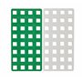PLUS PLUS - 2 Bases de construction BIG blanche et verte - PP3287