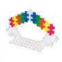PLUS PLUS - 2 Bases de construction BIG blanche et verte - PP3287