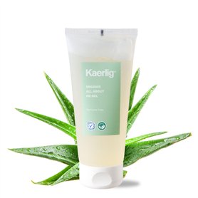 Kaerlig Lubrifiant Intime a l'eau - Gel Lubrifiant à Base d'Eau - 200 ml - Sûr avec Préservatifs et Sans Parfum - Crème Lubrifia