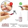 The Army Painter | Tweezers Set | Lot de Deux Pinces : Une à Bout Plat et Une à Bout Pointu, adaptées à l’Assemblage de Figurine