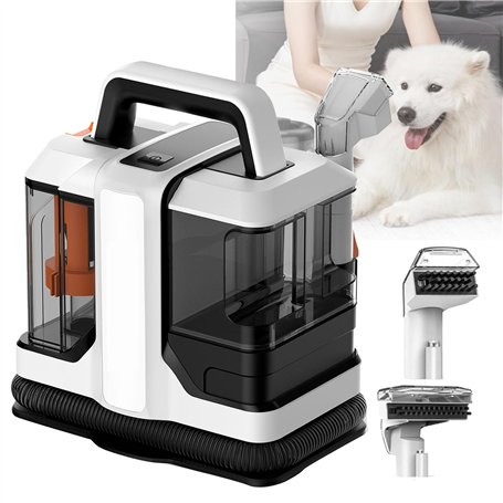 Nettoyeur de tapis portable avec réservoir d'eau de 800 ml