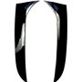 WXSSH Panneau de becquet latéral du véhicule Becquet latéral de Lunette arrière de Voiture pour VW pour Version Travel pour Pass