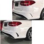 WXSSH Panneau de becquet latéral du véhicule Becquet de Pare-Chocs arrière pour Mercedes pour Benz pour Classe C Break pour AMG