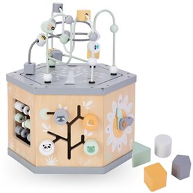 mamabrum Cube en Bois 7-en-1 Éducatif - Trieur de Formes