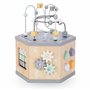 mamabrum Cube en Bois 7-en-1 Éducatif - Trieur de Formes, Horloge, Labyrinthe, Boucle Motrice, Abaque - Jouet Interactif Enfant 