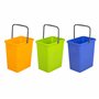 BranQ Home essential 5901098049603 Lot de 3 paniers universels pour Le tri des déchets avec poignée Pratique en matériau BPA de