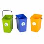 BranQ Home essential 5901098049603 Lot de 3 paniers universels pour Le tri des déchets avec poignée Pratique en matériau BPA de 