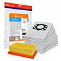 Invest - Lot de 10 sacs d'aspirateur filtrants pour Kärcher 2.863-006.0 WD4 WD5 WD6 MV4 MV5 MV6 Type KA 33 Filtre plissé plat 2.