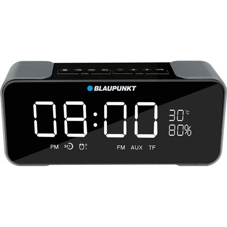 Blaupunkt - Haut-Parleur sans Fil Bt16 Clock avec Radio et Alarme