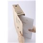 D.RECT Lot de 6 Boîtes d’Archivage 80 mm - Carton Ondulé 3 Couches 390 g/m², pH Neutre - Archivage Carton pour Classeurs 50 mm, 