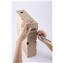 D.RECT Lot de 6 Boîtes d’Archivage 80 mm - Carton Ondulé 3 Couches 390 g/m², pH Neutre - Archivage Carton pour Classeurs 50 mm, 