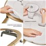 Kinderkraft ELSU Transat Bébé 2en1 evolutif, 0-9kg, Balancelle dès la naissance, Moustiquaire, Avec 2 jouets, Légère et pliable,