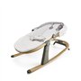 Kinderkraft ELSU Transat Bébé 2en1 evolutif, 0-9kg, Balancelle dès la naissance, Moustiquaire, Avec 2 jouets, Légère et pliable,