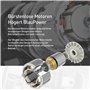 HÖGERT TECHNIK Meuleuse d'angle sans fil 125 mm, moteur sans balais 18 V, 8000 tr/min, dispositif de protection sans outil, inte