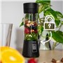 Huslog Blender Portable Sans Fil 180W, 470ml, 6 Lames Inox, Rechargeable USB-C/USB-A, Verrouillage de sécurité, Compact avec Poi
