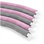 SMJ Sport Hula Hoop Cerceau avec picots de massage | Entraîneur abdominal avec revêtement en mousse | Diamètre 100 cm | Poids 1,
