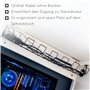 KADAX Plateau de Gestion des Câbles sous Le Bureau, Organisateur de Câbles en Acier avec 2 Vis de Fixation, Chemin de Cables pou