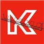 KADAX Plateau de Gestion des Câbles sous Le Bureau, Organisateur de Câbles en Acier avec 2 Vis de Fixation, Chemin de Cables pou