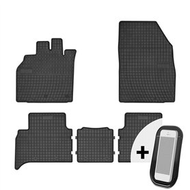 moto-MOLTICO Tapis de Voiture - 5 pièces - Tapis de Sol antidérapant pour Automobile - 100% Caoutchouc - Adapte pour: Renault Sc