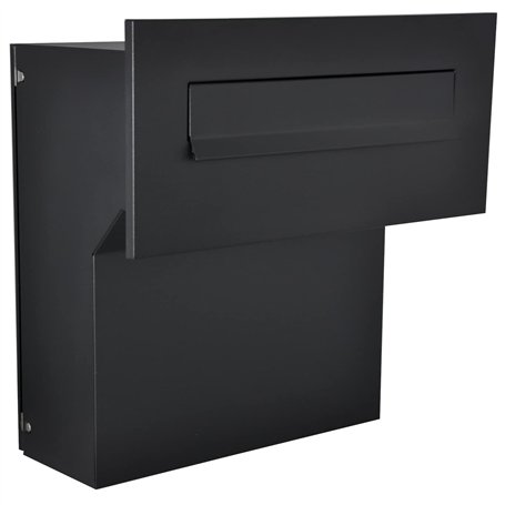 Boîte aux lettres encastrable - Noir mat - C4 190-260 mm - 3 clés - RAL