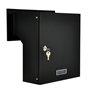 Boîte aux lettres encastrable - Noir mat - C4 190-260 mm - 3 clés - RAL