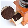 Retoo Moulin àcafé manuel vintage en bois vieilli avec réglage de l'engrenage réglable pour la maison le bureau et les voyages M
