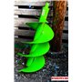 WERHE foreuse professionnelle pour forage de terre 350 mm foreuse de puits à double pieu pointe de forage robuste, avec un diamè