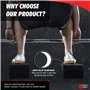 MuscleForge® Squat Wedge Block - Lot de 3 planches inclinées pour l'étirement des jambes, Slant Board pour la mobilité et l'entr