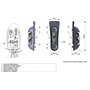 Lot de 2 feux de gabarit à LED - À accrocher - 12 à 24 V - 3 couleurs : blanc, rouge, orange - Pour les remorques de voitures et