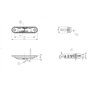 Web Truck Lot de 4 feux de position fins - Orange - 12/24 V - Feux de position fins - Pour voiture, bus, camion, voiture, ATV, c