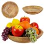 Vilde Bol à fruits, Coupelle en Bois, Bol de Service, 30 x 6,5 cm