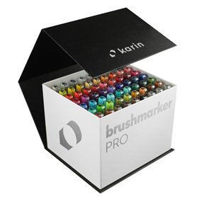 KARIN Megabox Marqueur PRO Brushpens à base d'eau pour peindre