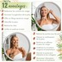MagicBeech - Rouleau Massage Visage et Planche en Bois - Kit Maderotherapie | Masseur Visage Appareil Massage Visage Anti-Âge | 