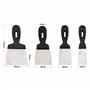Mivos Couteau à Mastic en Acier Inoxydable - 4 Pièces - 40mm 60mm 80mm 100 mm - Lot de 4 Couteaux à Enduire avec Lames Flexibles