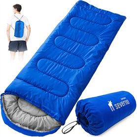 SEVERNO Sac de couchage d'été 210 x 75 cm – Sac de couchage sarcophage léger