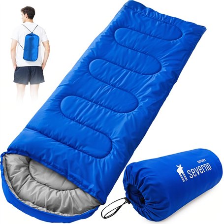SEVERNO Sac de couchage d'été 210 x 75 cm – Sac de couchage sarcophage léger