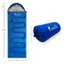 SEVERNO Sac de couchage d'été 210 x 75 cm – Sac de couchage sarcophage léger, 950 g, hypoallergénique et à séchage rapide, avec 
