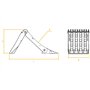 Lokhen Cale de roue pliable avec homologation Origamy 53
