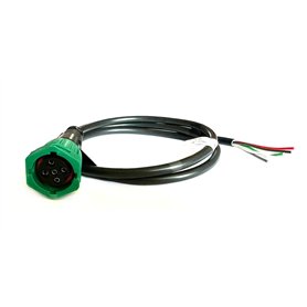 MelTruck® Connecteur à baïonnette 5 broches vert avec câble de 1 m pour feux arrière de remorque